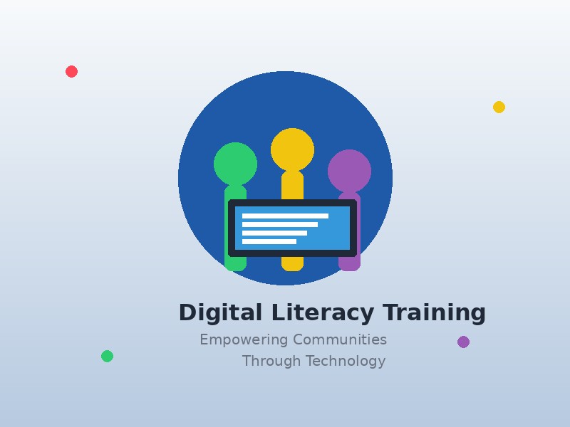 Participants attending a PeoTech digital literacy training