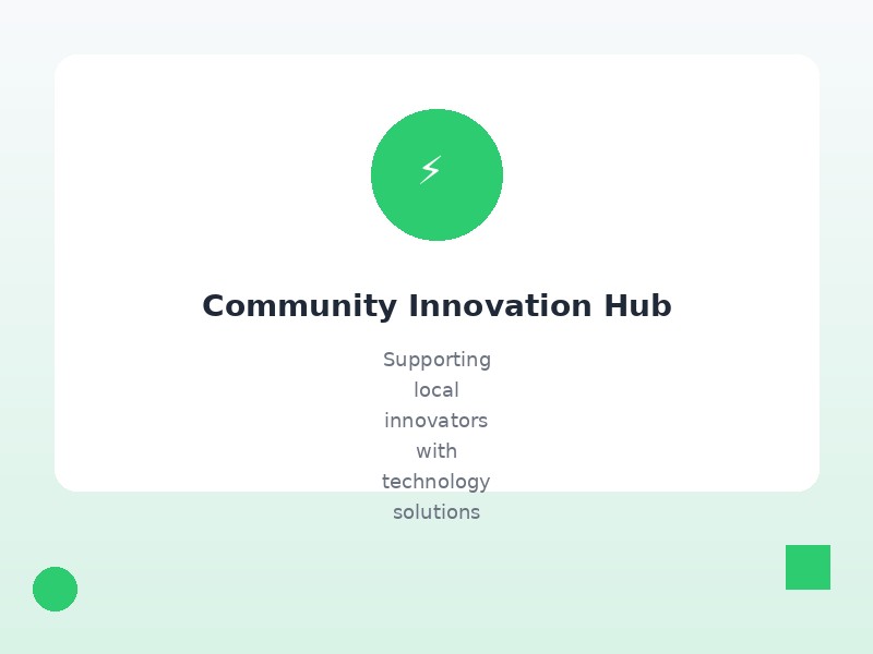 Community innovators at a hub